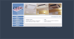 Desktop Screenshot of climatizacionohm.com