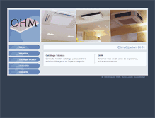Tablet Screenshot of climatizacionohm.com
